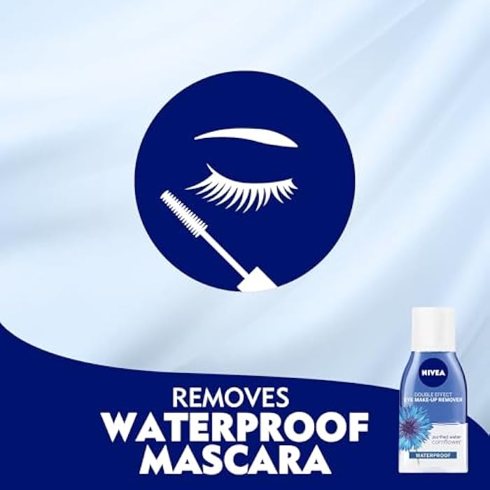 NIVEA Eye Makeup Remover, Double Effect Sensitive Lashes Protection, 125ml - Image 4